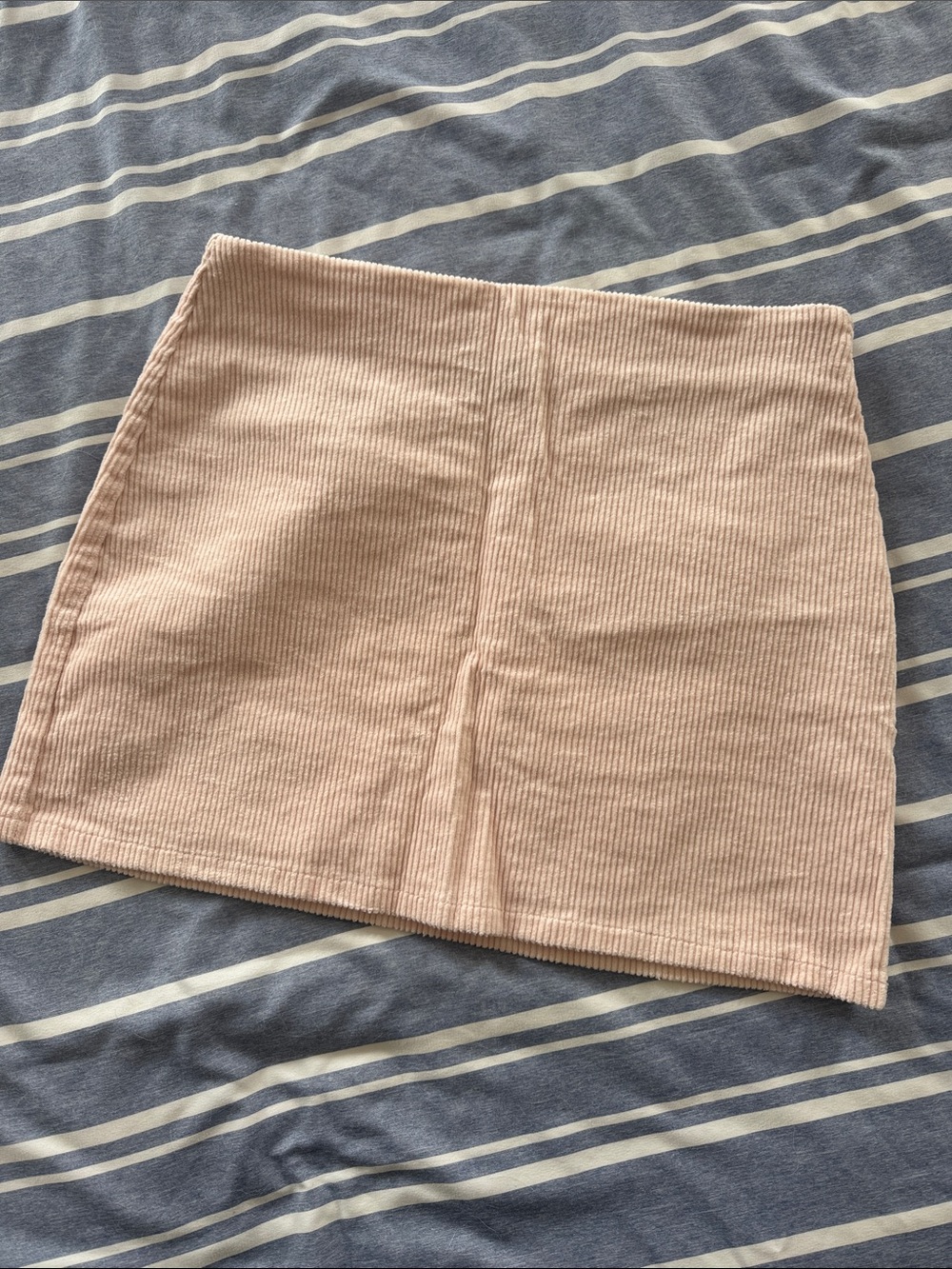 Forever 21 Light Blush Corduroy Midi Skirt